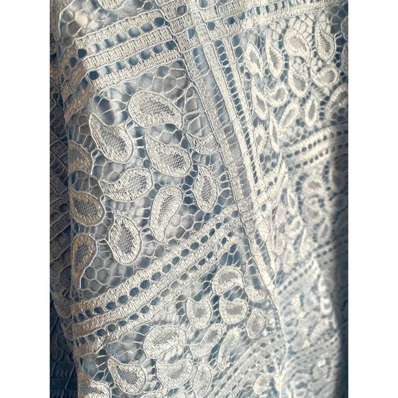 NWOT * A-line Midi Dress with Paisley Lace Design - Picture 6 of 6